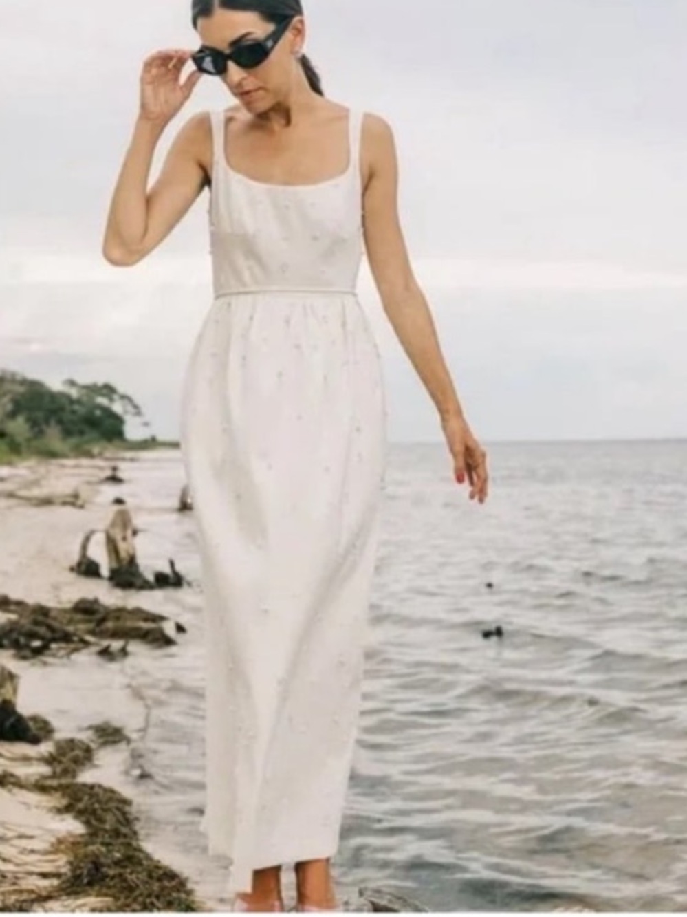 Antonio Melani x Elizabeth Damrich Glass Embellished Dress